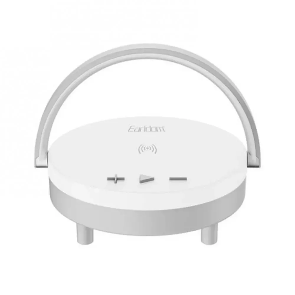 Wireless Charger 15W Earldom ET-WC28 LED Bluetooth Speaker White — Earldom