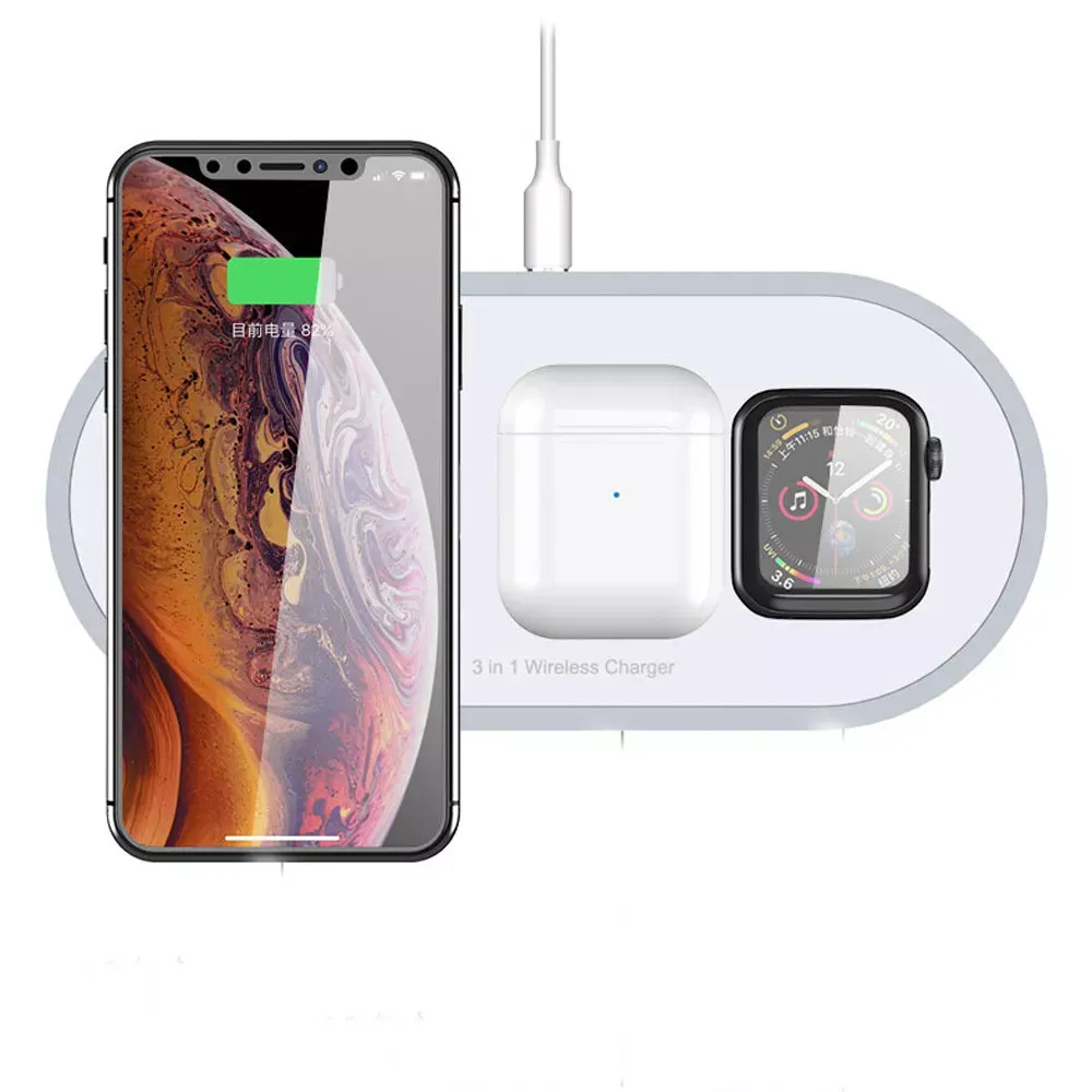 Wireless Charger 3 in 1 W40 — White - фото 4