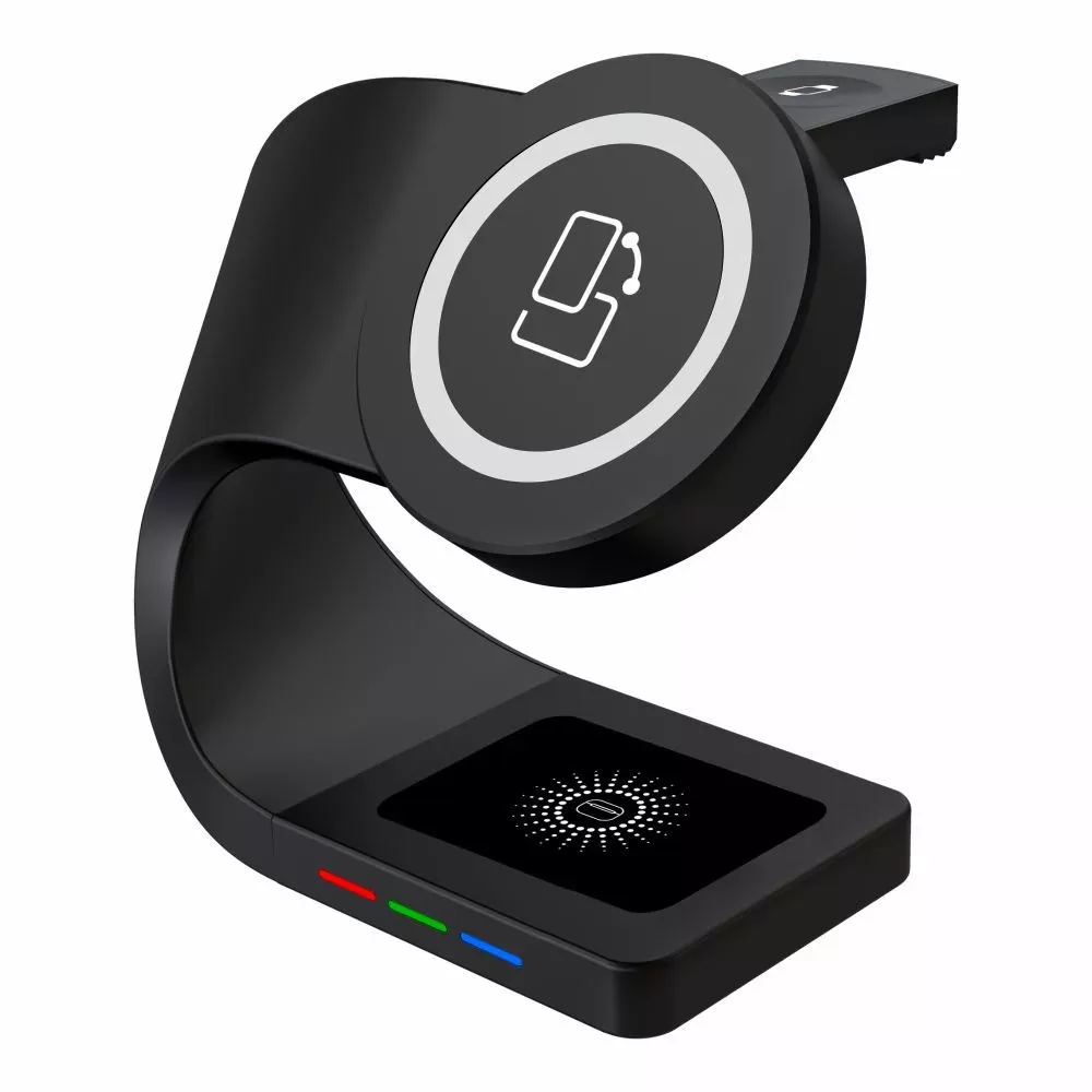 Wireless Charger 3 in 1 Y36 MagSafe — Black — Различные