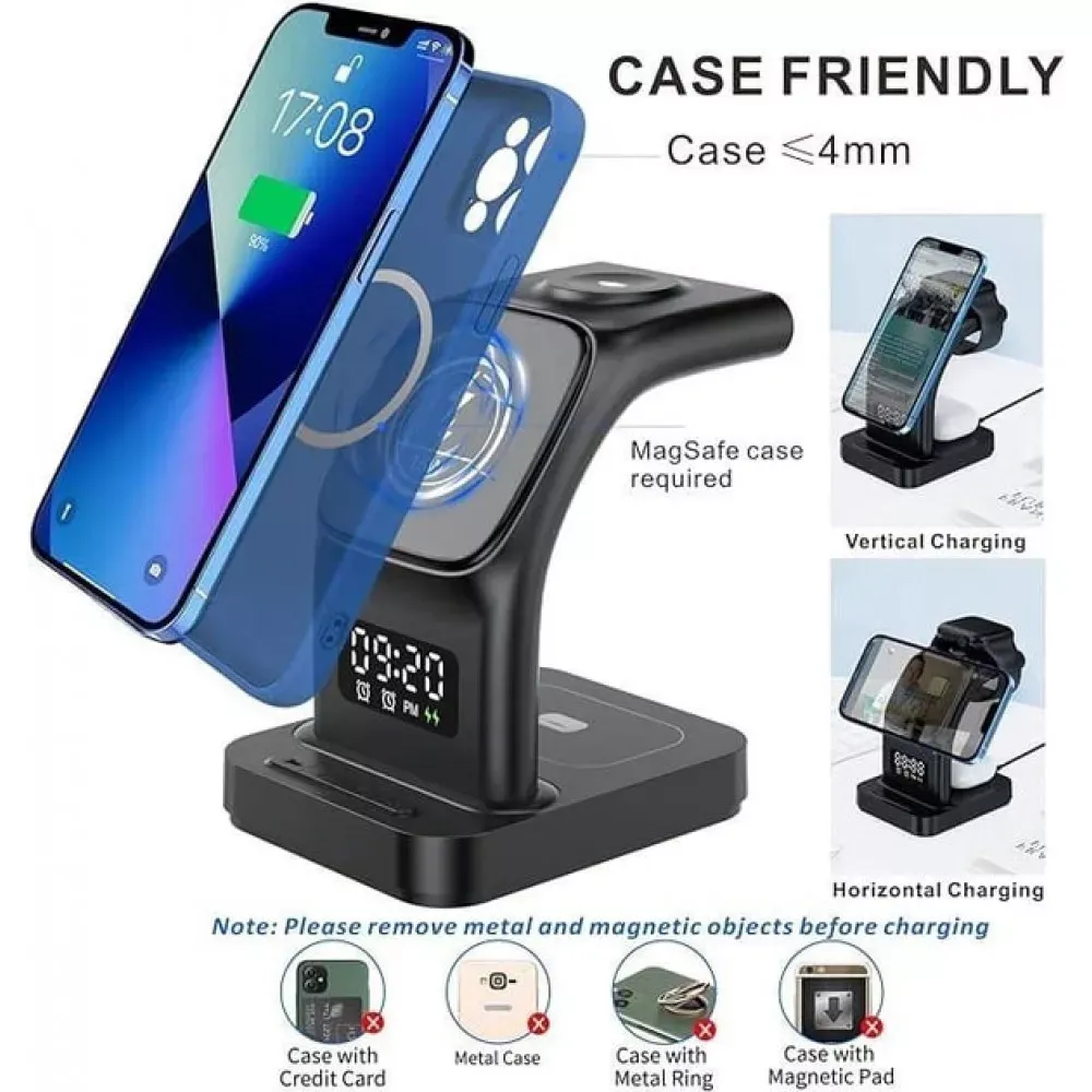 Wireless Charger 3 in 1 — Earldom ET-WC37 - фото 5