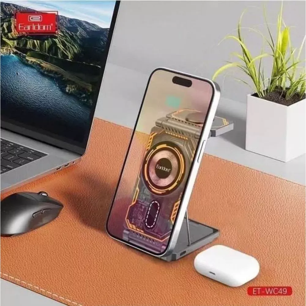 Wireless Charger 3 in 1 — Earldom ET-WC49 - фото 4