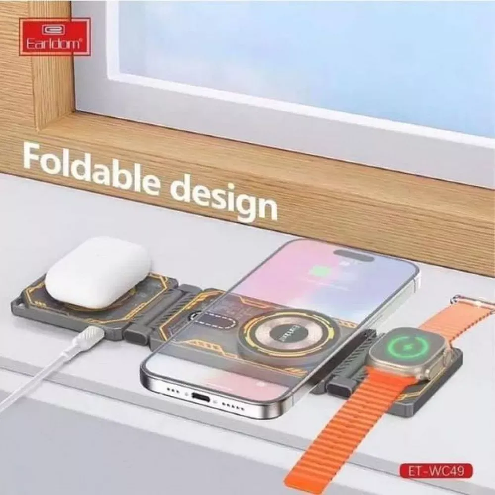 Wireless Charger 3 in 1 — Earldom ET-WC49 - фото 5