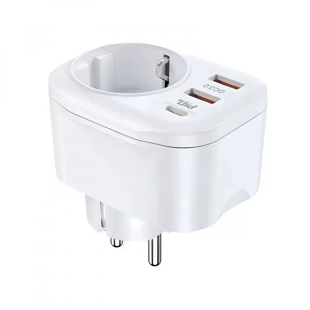 Сетевой переходник 20W PD QC3.0 2U 1C  — Earldom ES-SC18 — Earldom