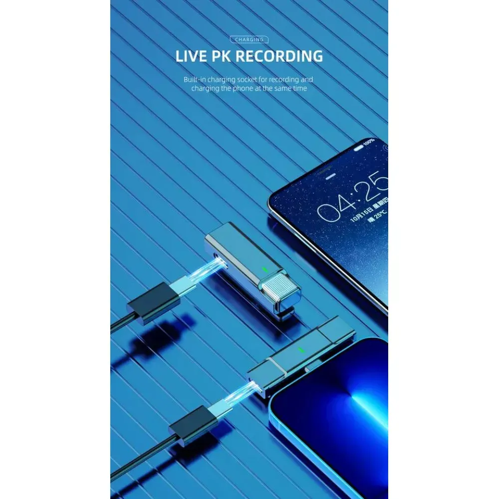 Беспроводной микрофон для телефона Lightning Veron EP033AH-L c кейсом зарядки - фото 7