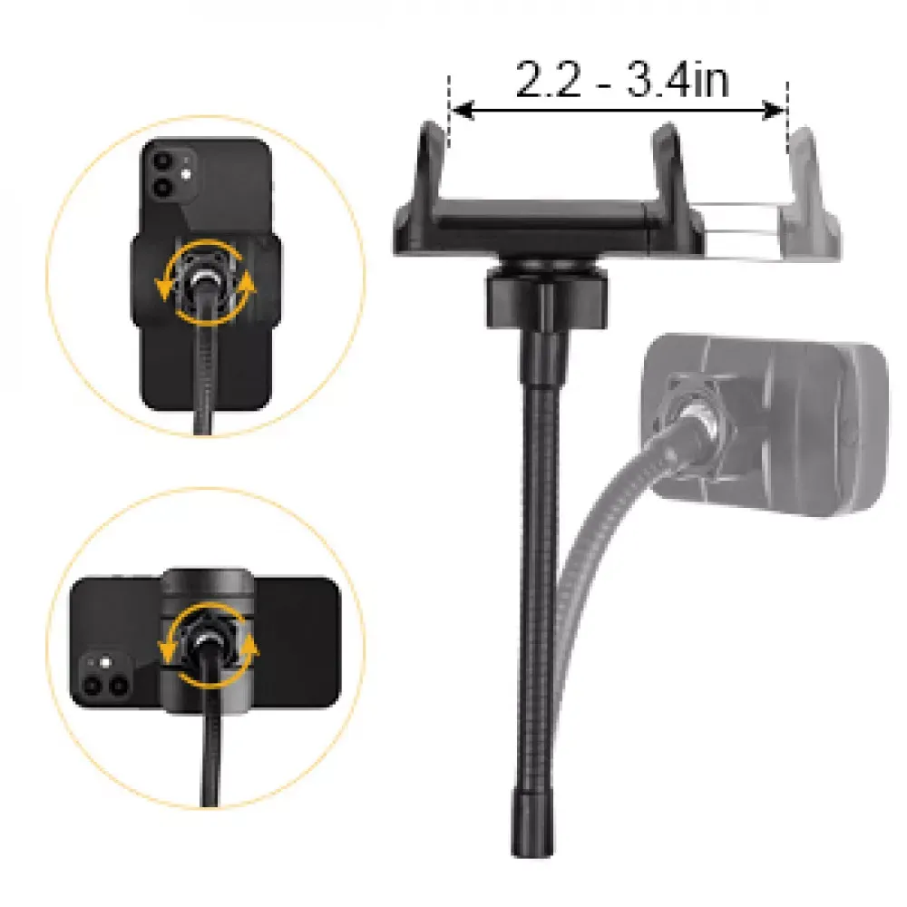 Лампа кольцевая комплект LED CODN-539B 10 inch+1.45cm tripod stand — фото 8
