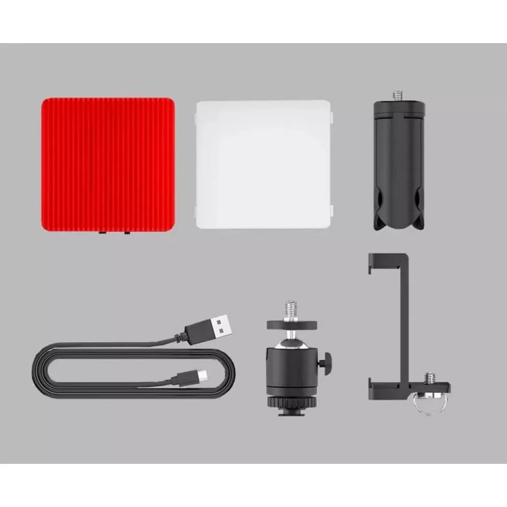 Накамерный видеосвет LED — HF-64B (500 LM/3200K-5600K/LED 64 PCS/Battery 1500 mah)  Led Display/Type-c - фото 6