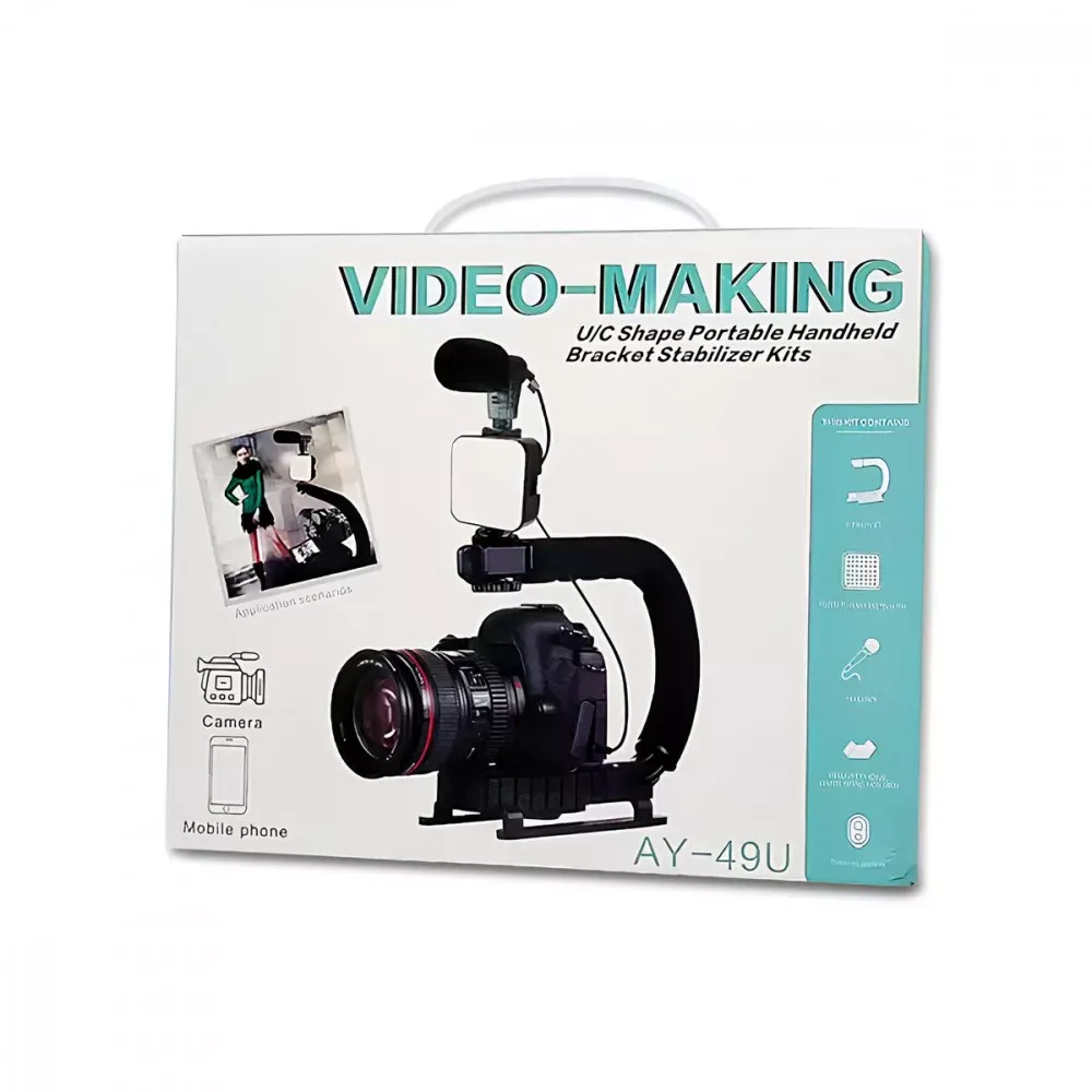 Gimbal Stabilizer Multifunctional Bluetooth Microphone & LED Lamp AY-49U - фото 3