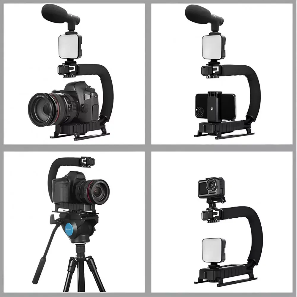 Gimbal Stabilizer Multifunctional Bluetooth Microphone & LED Lamp AY-49U - фото 4