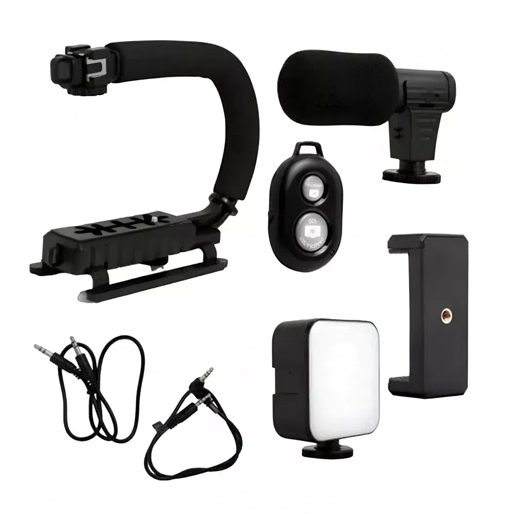Gimbal Stabilizer Multifunctional Bluetooth Microphone & LED Lamp AY-49U - фото 6