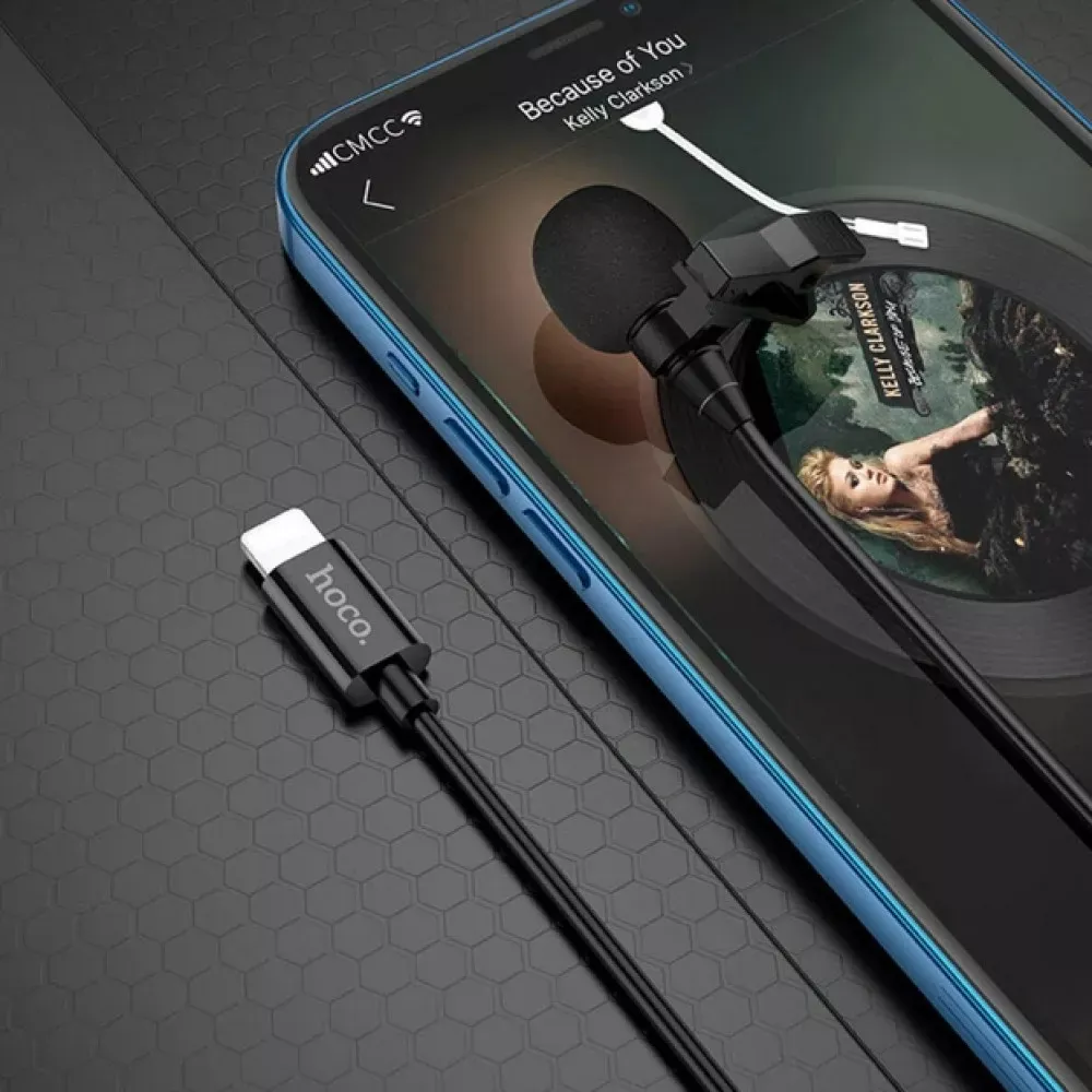 Microphone Hoco L14 iP lavalier — Black - фото 6