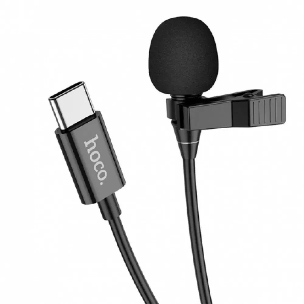 Microphone Hoco L14 Type-C lavalier — Black — Hoco