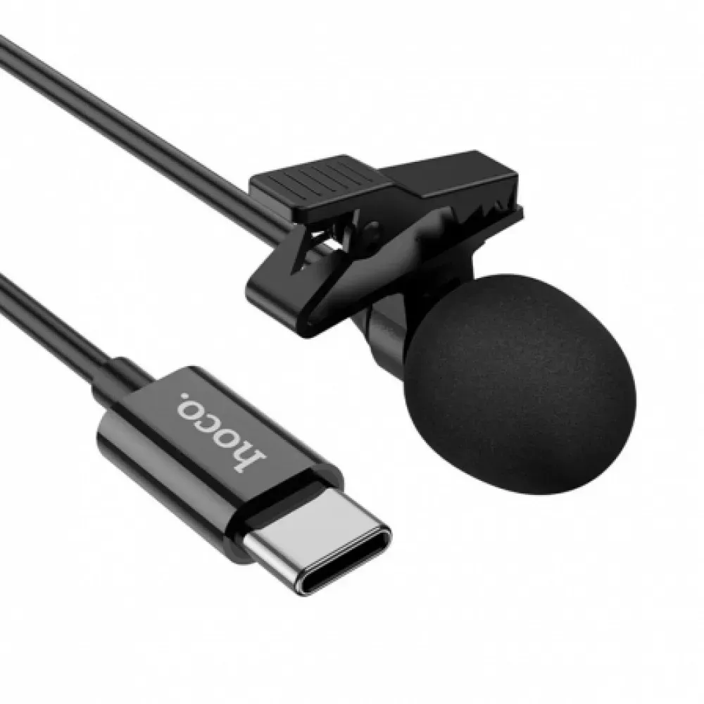 Microphone Hoco L14 Type-C lavalier — Black - фото 4