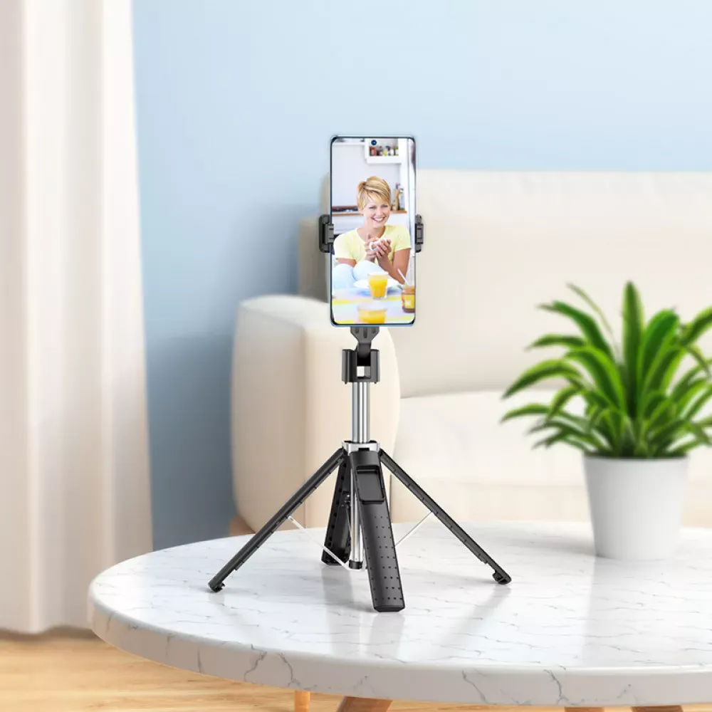 Monopod Tripod (0.97m) — Hoco K18 — black - фото 9
