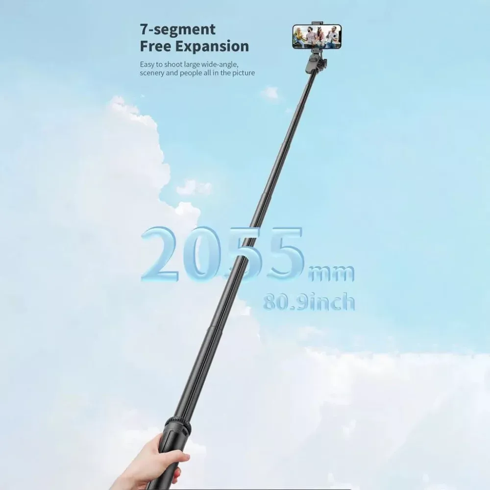 Monopod Tripod C05 | 2m Balanced and stable shooting multifunctional expansion of the metal tripod selfie stick - фото 3