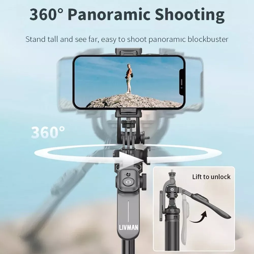 Monopod Tripod C05 | 2m Balanced and stable shooting multifunctional expansion of the metal tripod selfie stick - фото 5