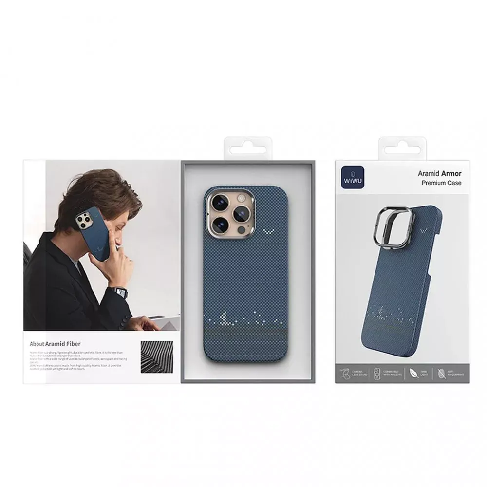 Aramid Armor Sailing Case With MagSafe DCC-209 — iPhone 16 Pro  — Blue - фото 3