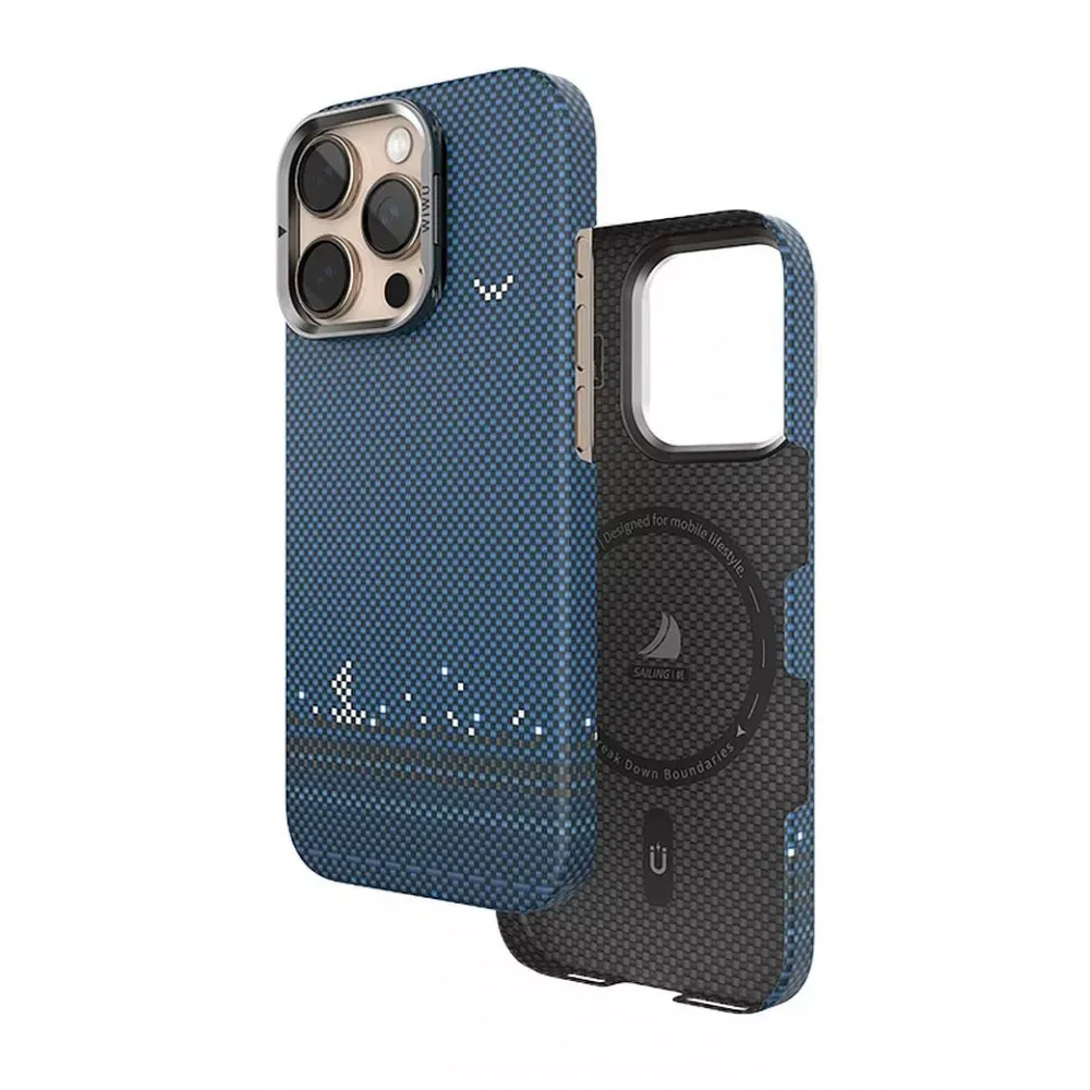 Aramid Armor Sailing Case With MagSafe DCC-209 — iPhone 16 Pro Max — Blue — Wiwu Apple iPhone 16 Pro Max
