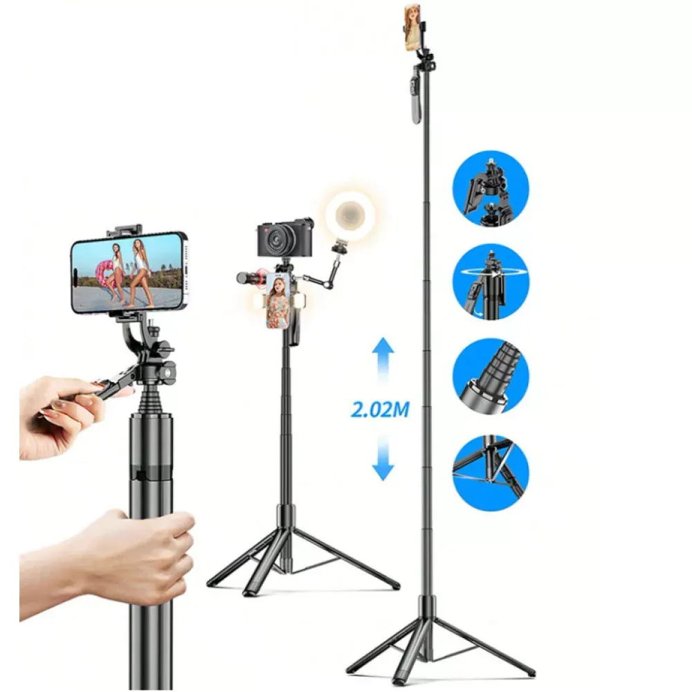 Monopod Tripod | 2.02m | — VM20 | Button Bluetooth | Veron — Различные
