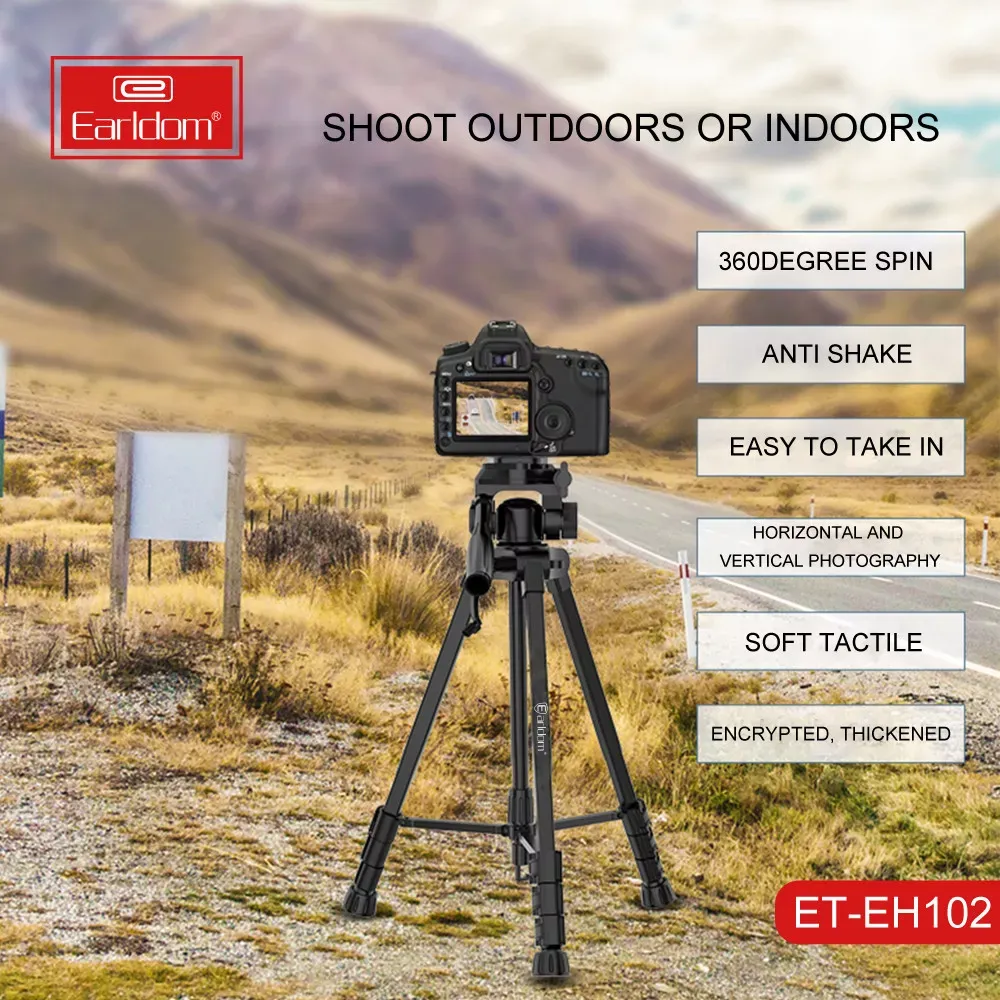 Tripod Multifunctional 1.48m Earldom ET-EH102 with phone holder - фото 6