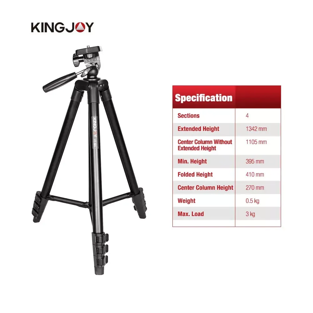 Tripod Stand Multifunctional (1.35m) ¼ | TAOTRONICS VT-831 - фото 5