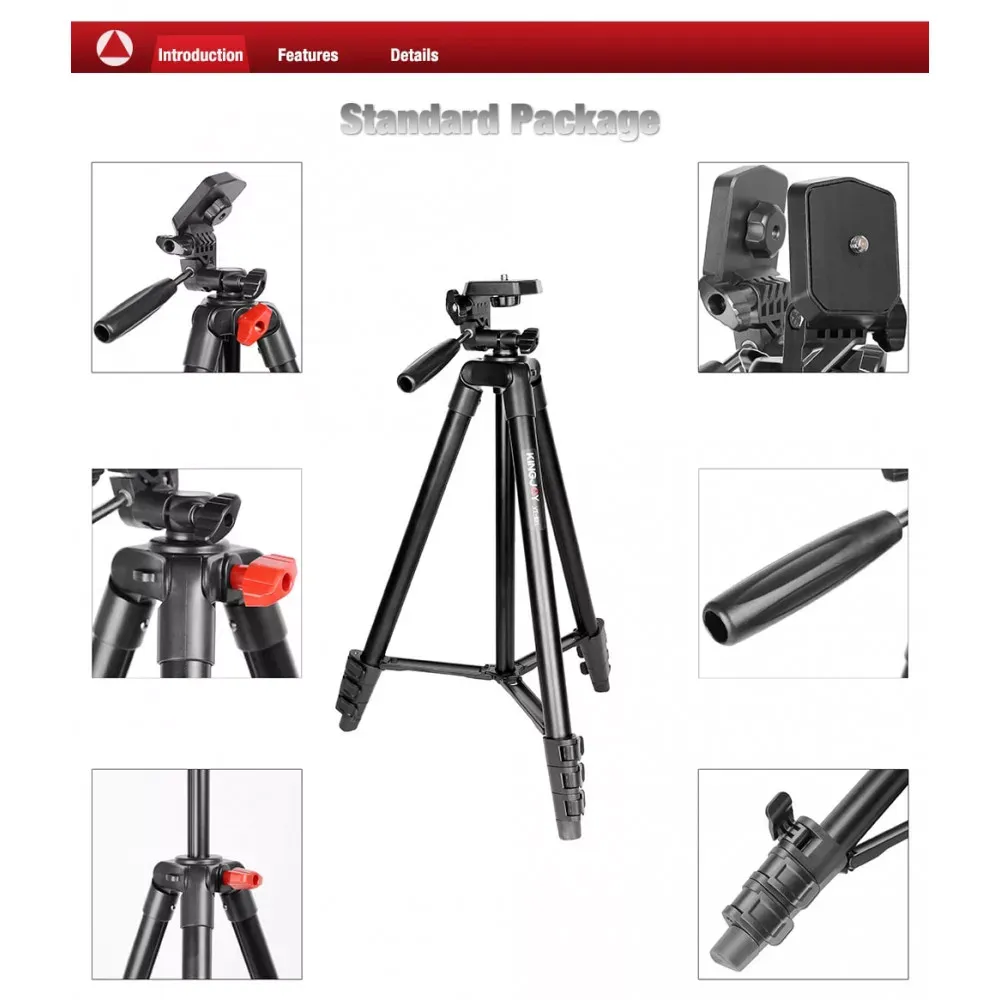 Tripod Stand Multifunctional (1.35m) ¼ | TAOTRONICS VT-831 - фото 8