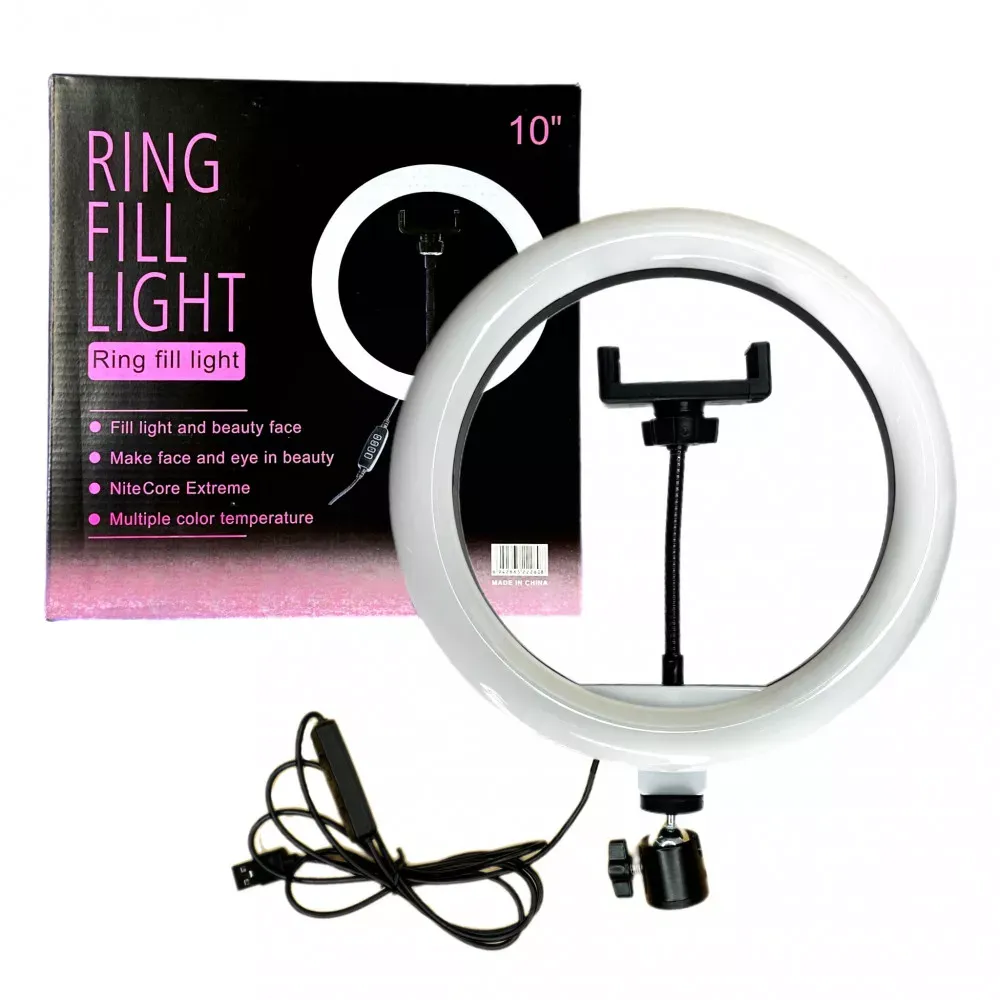 §Лампа Кольцевая LED 26 cm 10" | 96 Lights | USB 5V QX-260 - фото 7