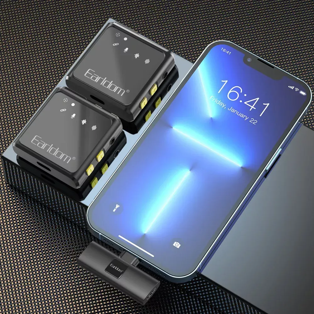 Беспроводной микрофон для телефона Lightning — Earldom ET-MC9L — фото 4