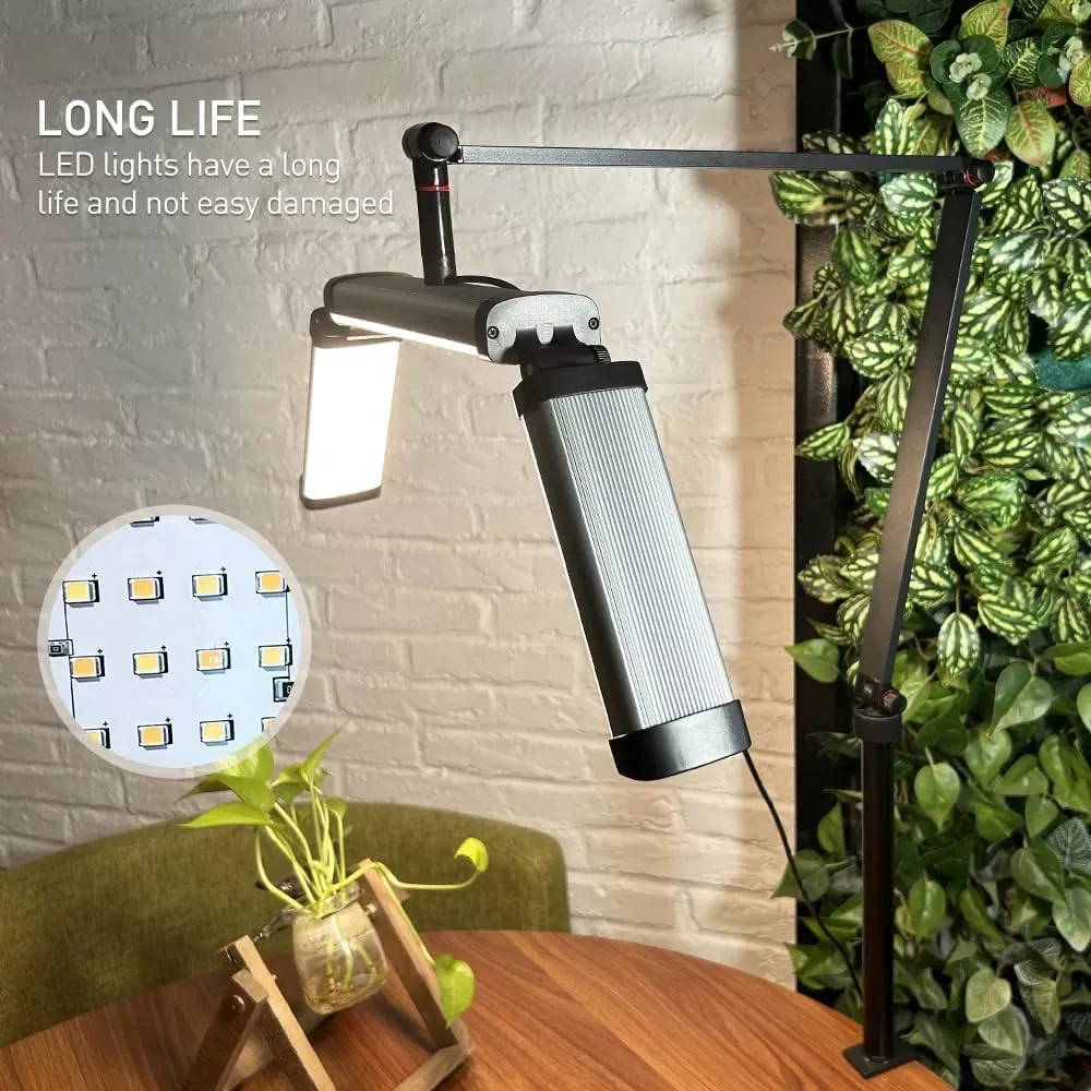 Бестеневая LED лампа FZ-20H с креплением к столу - фото 9