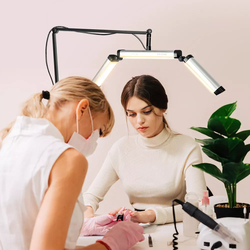 Бестеневая LED лампа FZ-20H с креплением к столу - фото 11