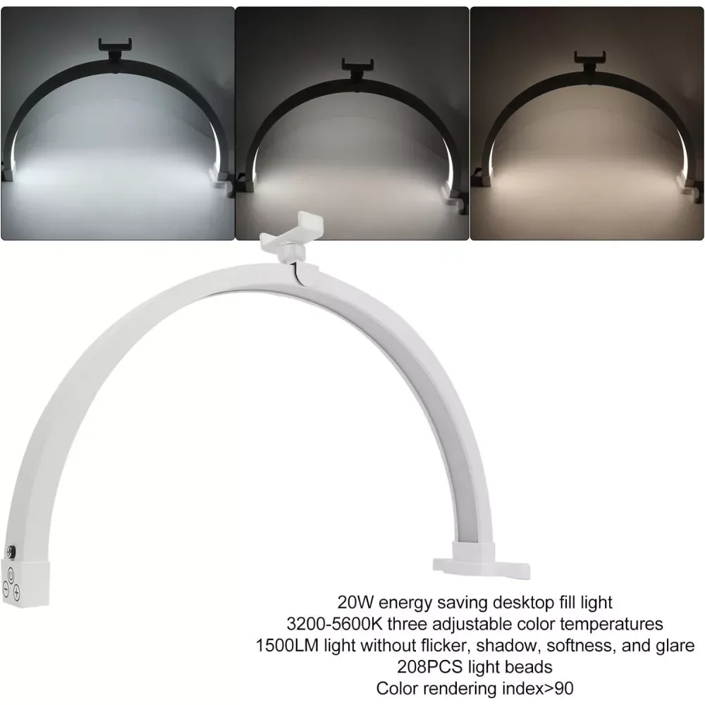 Бестеневая LED лампа M13X 20W 3200-5600K light 208 pcs
