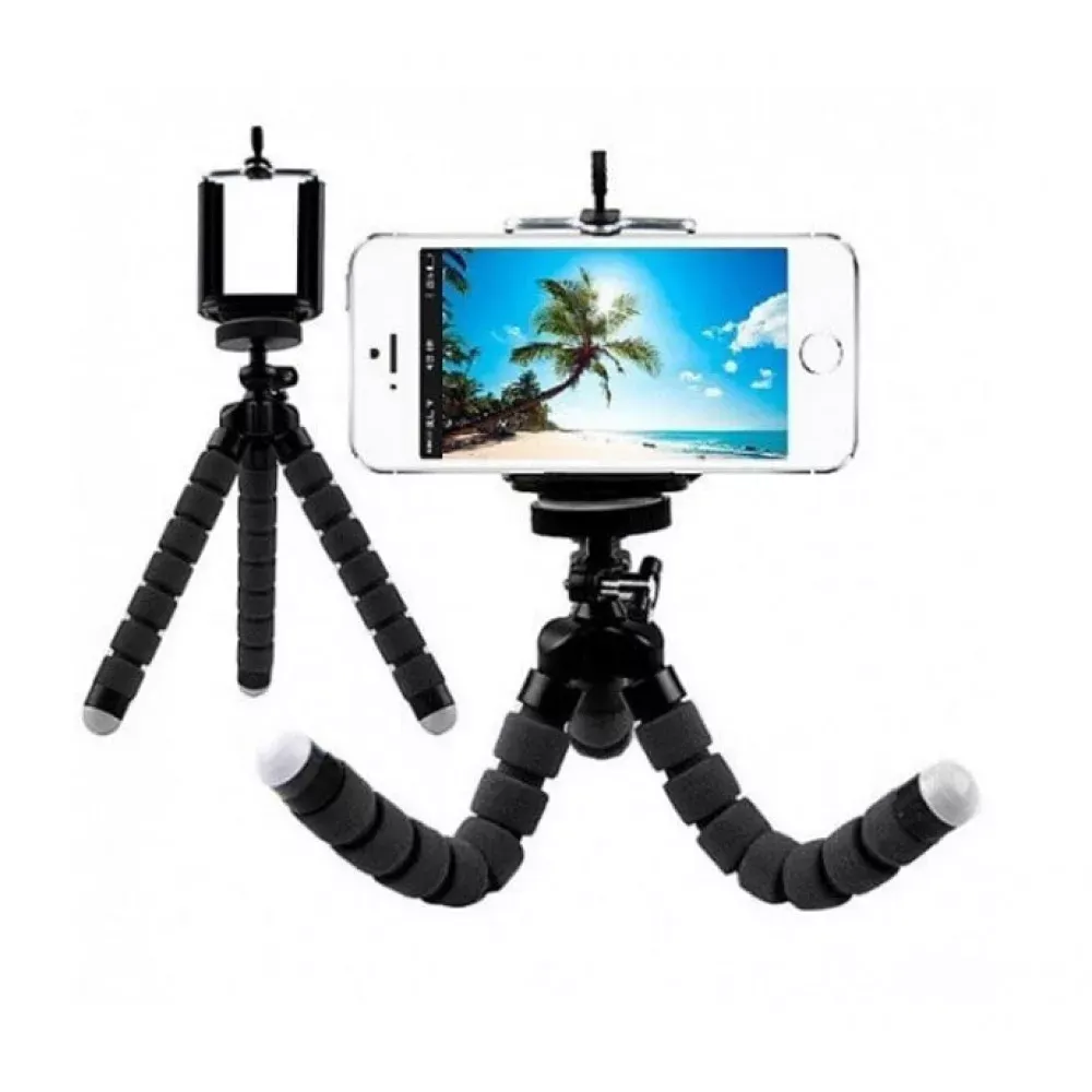 Гибкий мини-штатив тринога трипод для телефона и камеры (осьминог, паук) GoPro экшн камеры 25 см — Red - фото 3