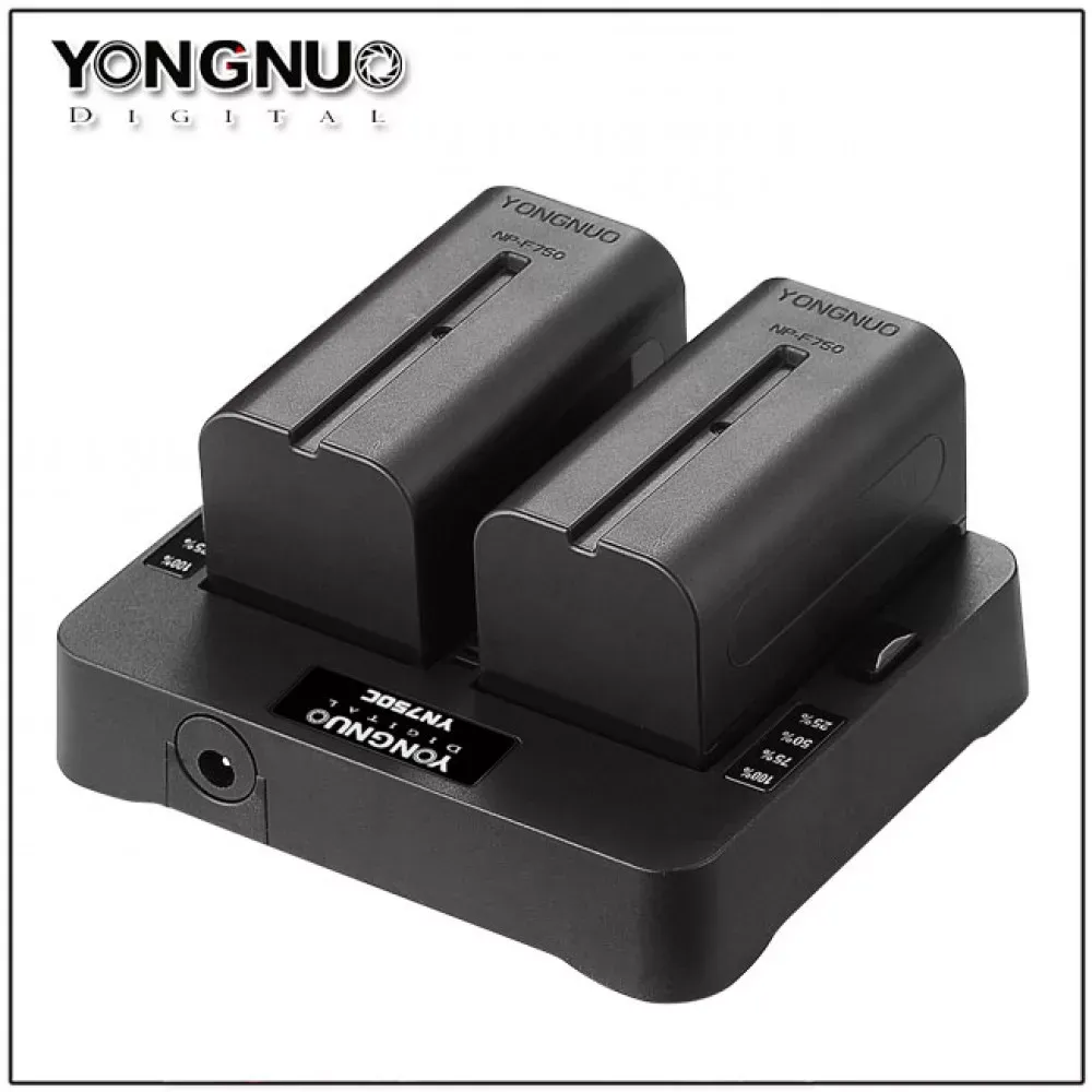 Зарядное устройство YN750C для батарей NP-F550/F570/F750/F770/F950/F960/F970 для LED освещения YOUNGNUO — YongNuo