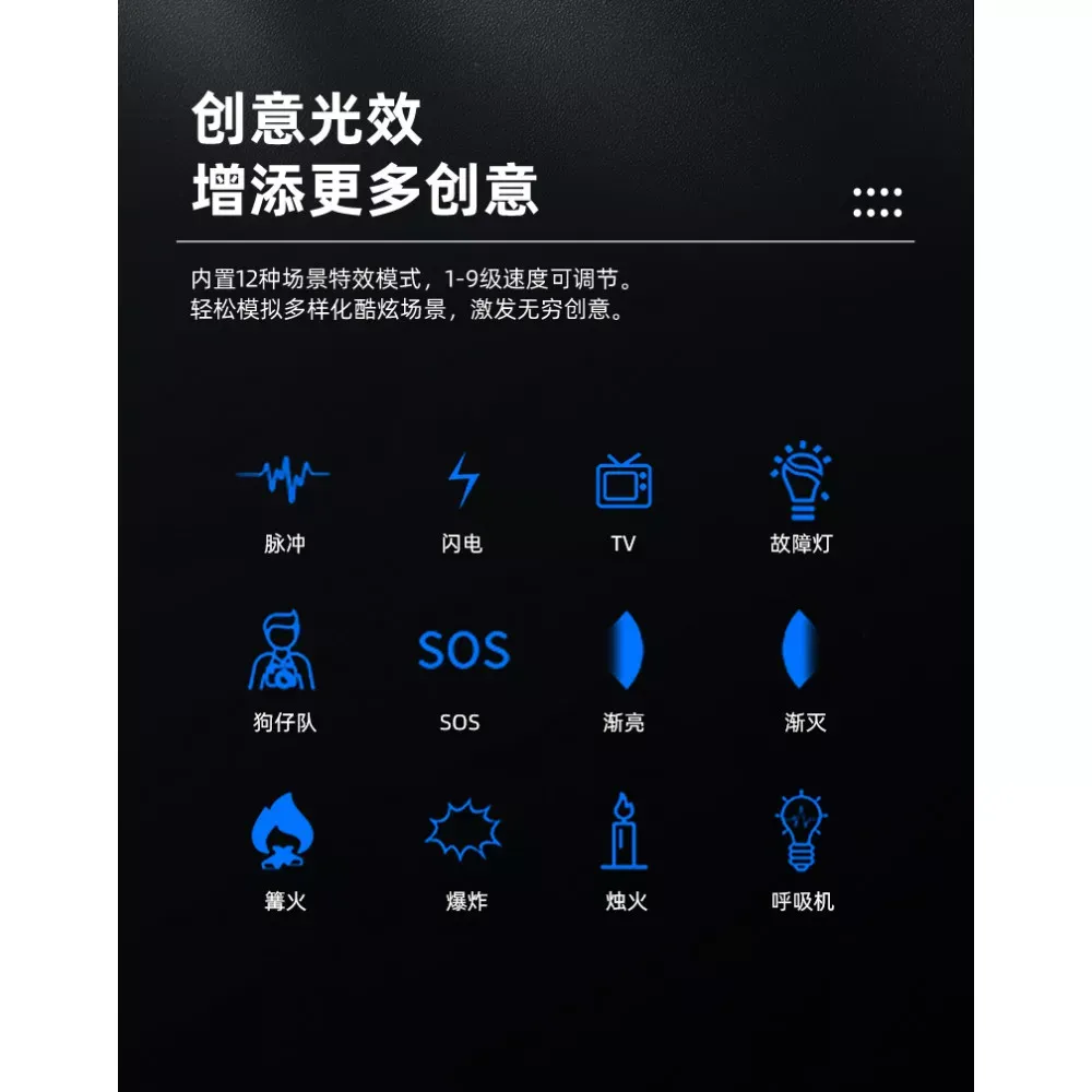 Комплект Soft Box 90см + прожектор +  штатив Tolifo LED KW200B Pro Fill light 220W Bluetooth control 60m 12 special effect - фото 6