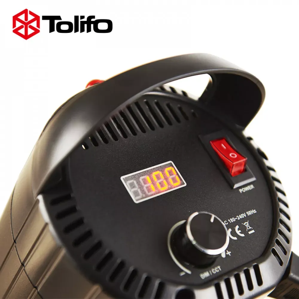 Комплект сферический софтбокс + прожектор + штатив 2.8 m Tolifo LED FS-200B 220W 2700-6500k  95+ - фото 6