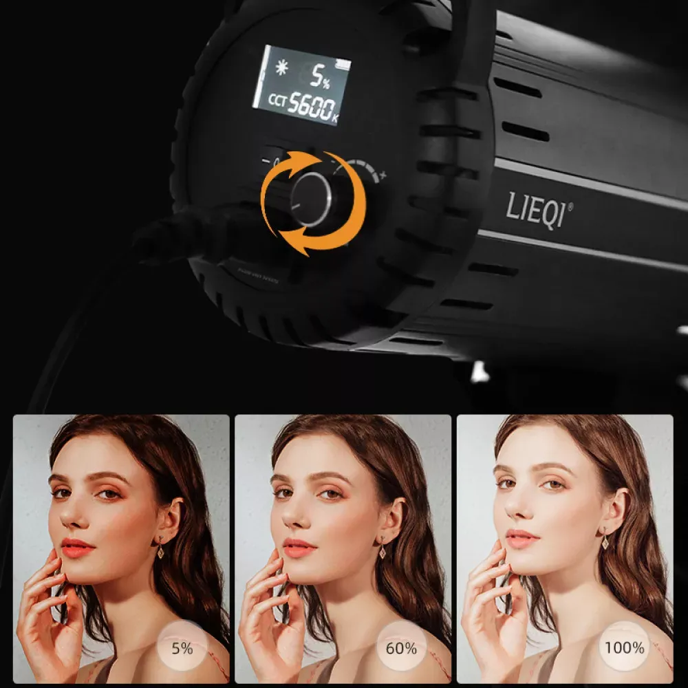 Комплект сферический софтбокс, прожектор, штатив LED LQ-150, 200W (5600k) - фото 8