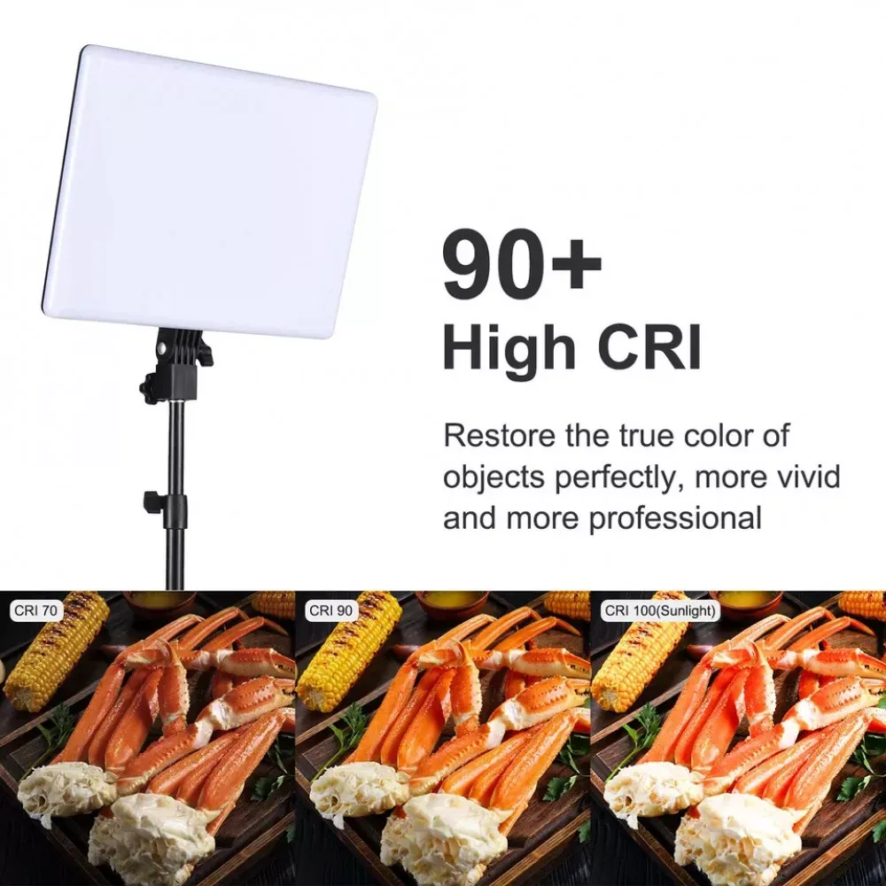 Лампа видеосвет LED A111 33x25 cm 416 Lights 3200K-5500K — фото 5