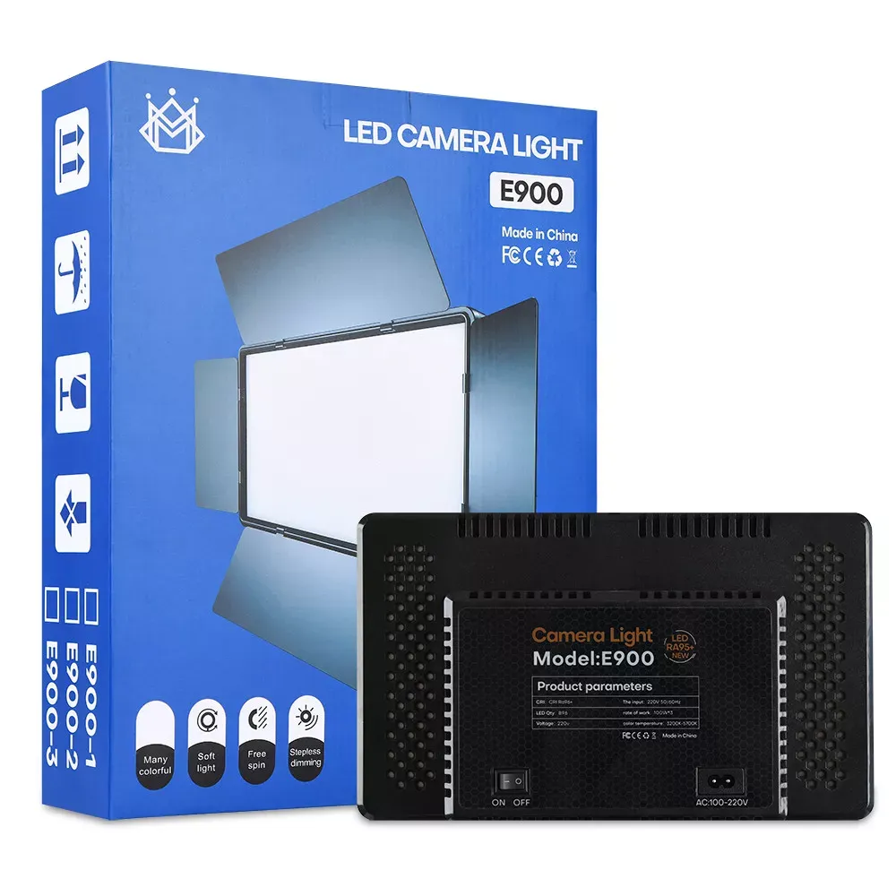 Лампа видеосвет LED E900 30x17 cm 768 Lights 3000K-6500K Remote — фото 3