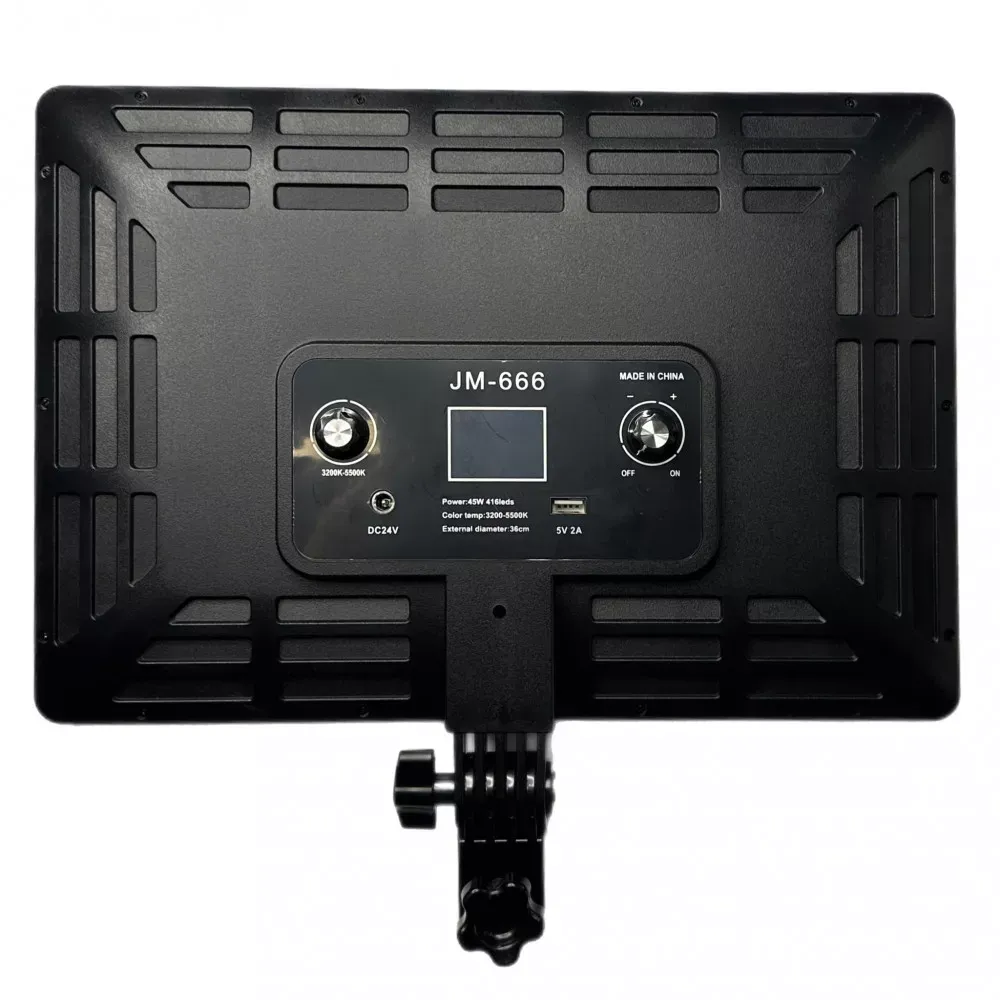 Лампа видеосвет LED JM666 36x25 cm 416 Lights 3200K-5500K - фото 6
