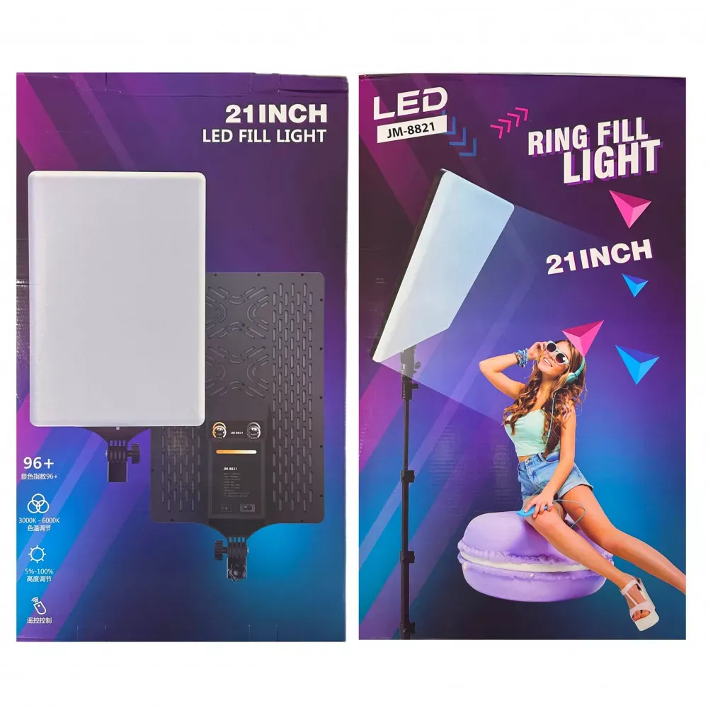 Лампа видеосвет LED JM8821 66x32 cm 3000K-6000K — фото 4
