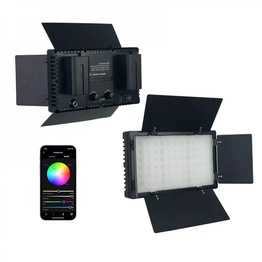 Лампа видеосвет LED Pro 600 I panel light I 2 battery I charger I carry bag I — фото 4