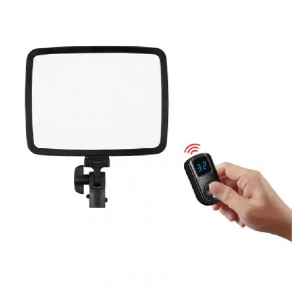 Лампа видеосвет LED PT-24B 24W color 3200-5600K /2400LM/Battery F-750  4400Mah+Charger (240*184*14) - фото 4