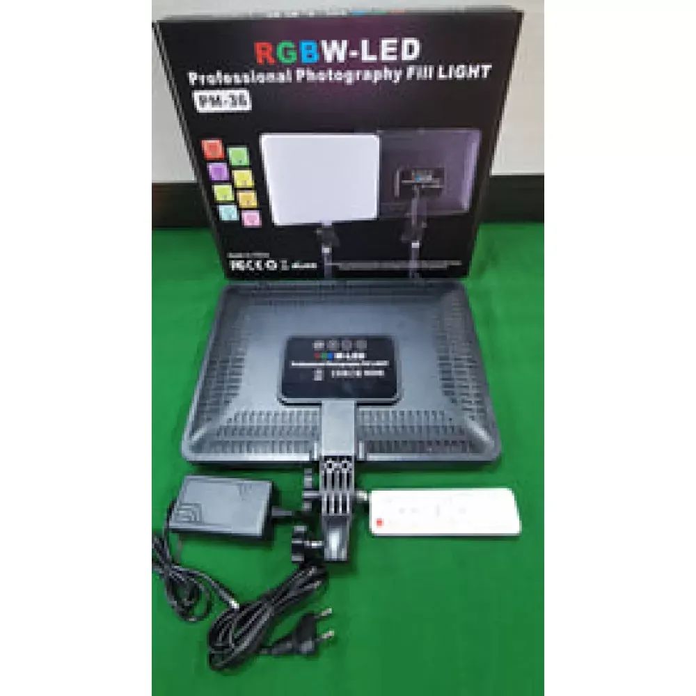 Лампа видеосвет LED RGB PM-36 36x25 cm 352 Lights 3000K-6500K Remote Adapter - фото 5