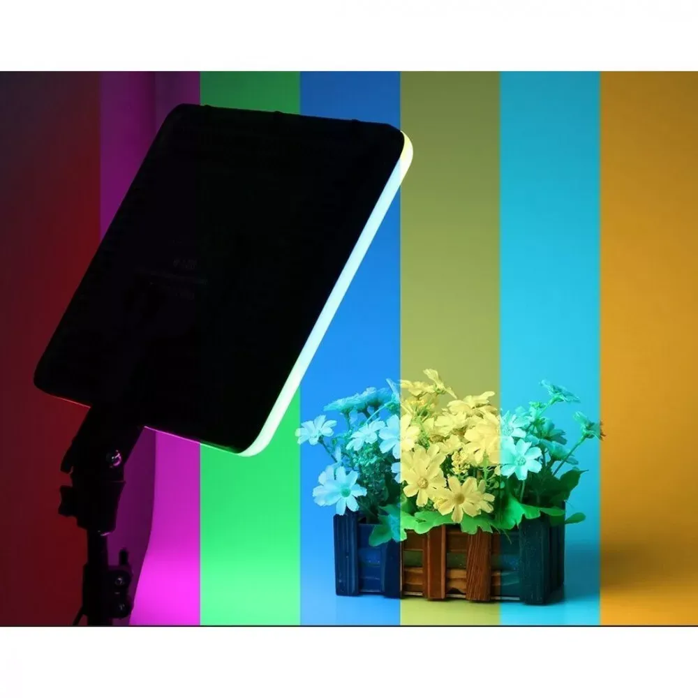 Лампа видеосвет LED RGB | PM-36 | 36x25 cm | 352 Lights | 2700K-6000K | Remote | Adapter | - фото 4