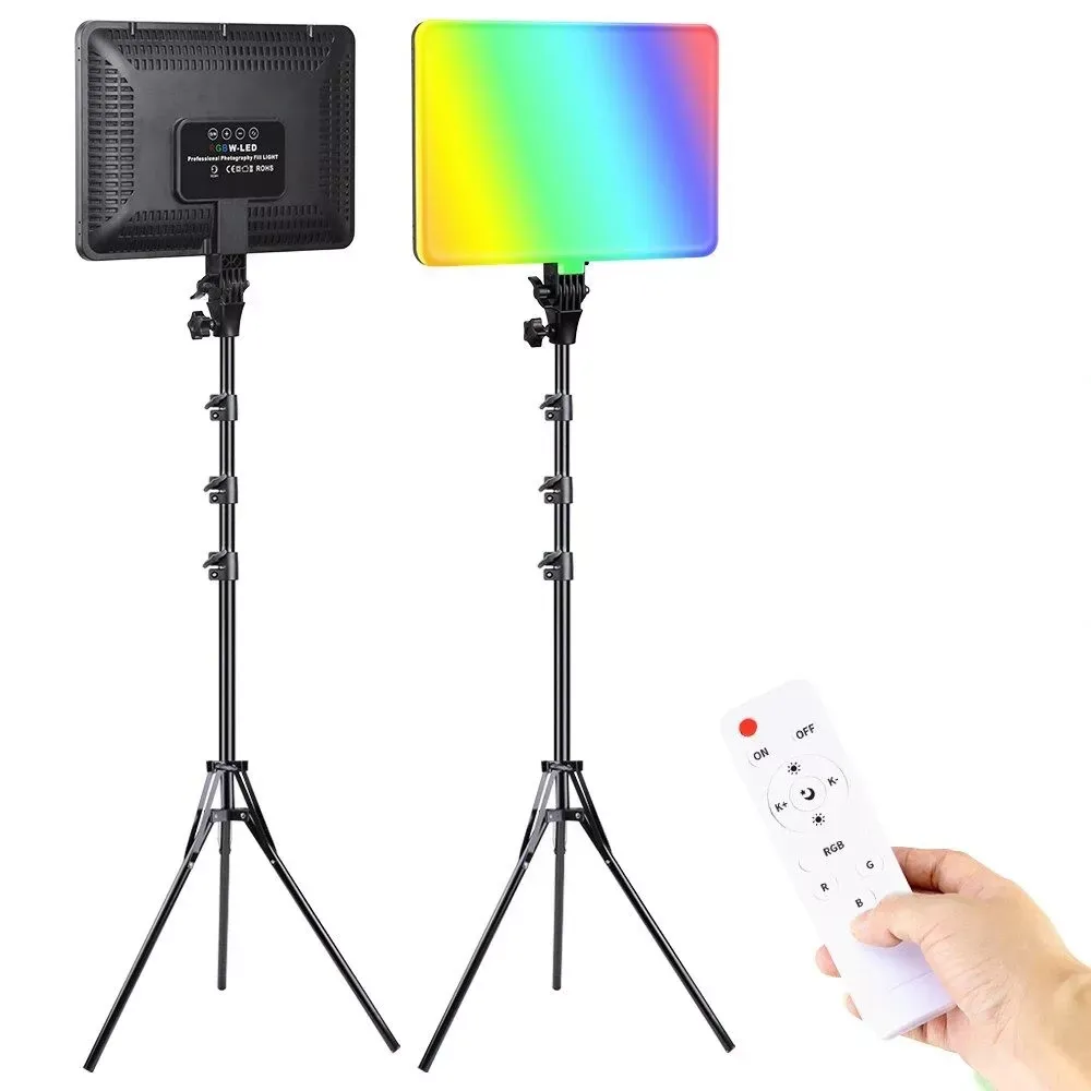 Лампа видеосвет LED RGB | PM-36 | 36x25 cm | 352 Lights | 2700K-6000K | Remote | Adapter | - фото 8
