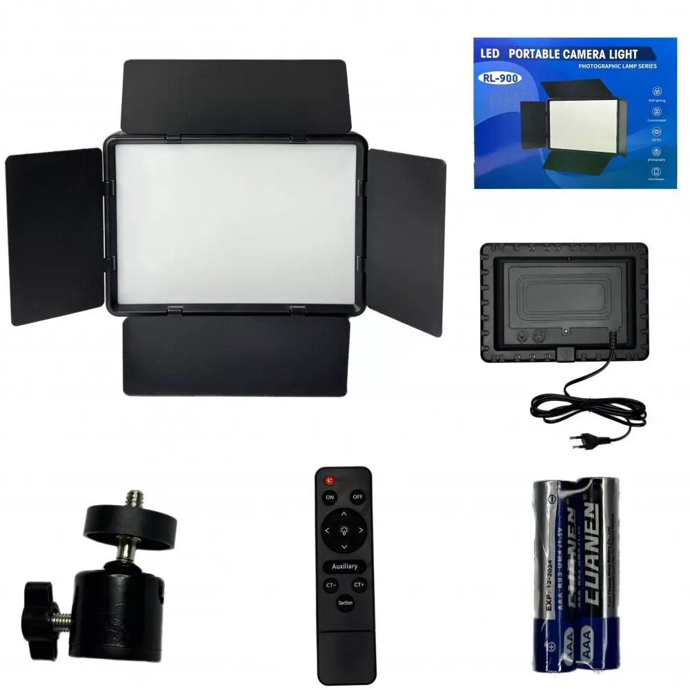 Лампа видеосвет LED RL900 23x16 cm 85W  366 Lights 3000K-6500K - фото 3