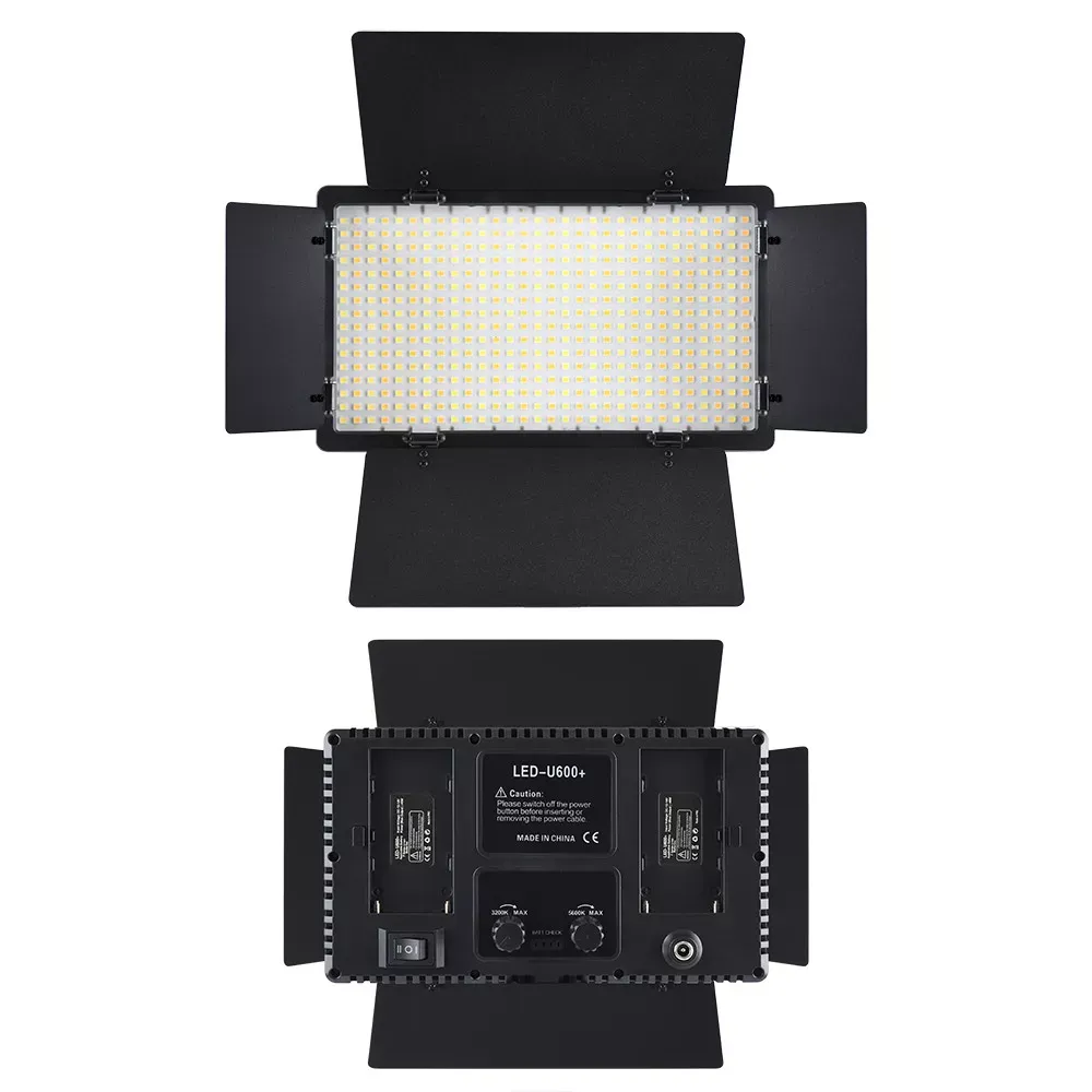 Лампа видеосвет LED U600 21х12 cm 480 Lights 3200K-5500K Remote - фото 4