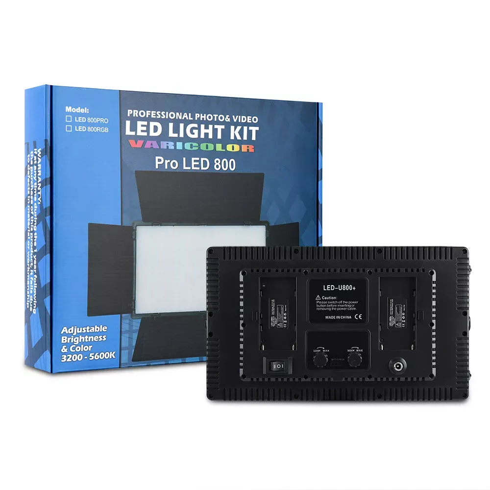 Лампа видеосвет LED U800 29x17 cm 960 Lights 3200K-6500K Remote без штатива - фото 3