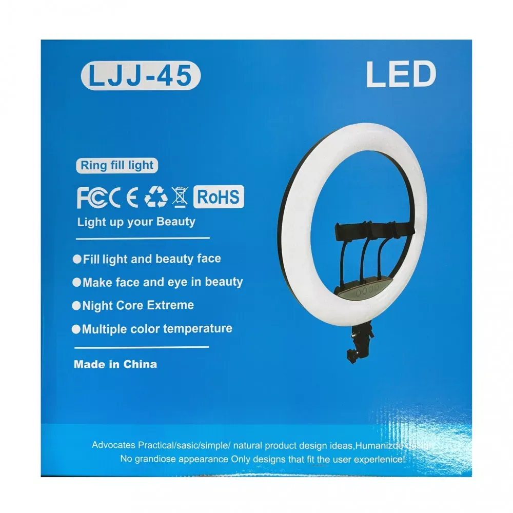 Лампа Кольцевая LED (45 cm) 416 Lights Rotary Switch LJJ-45 - фото 8