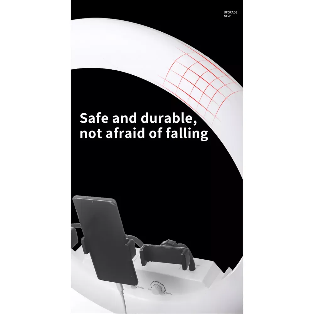 Лампа Кольцевая LED Veron FD-640 II 100W 3200-5500K white с зеркалом - фото 8