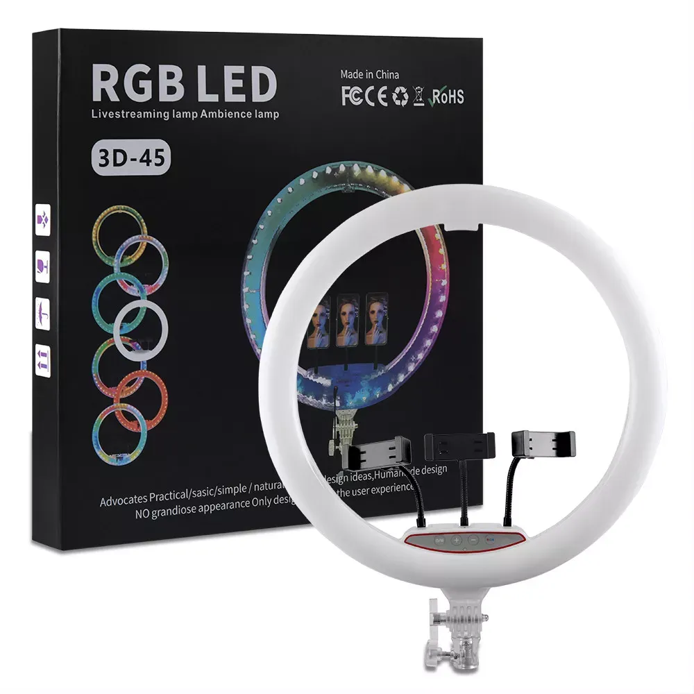 Лампа Кольцевая RGB LED (45 cm) RD-45 - фото 3